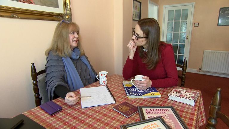 Colleen (left) is worried about long queues