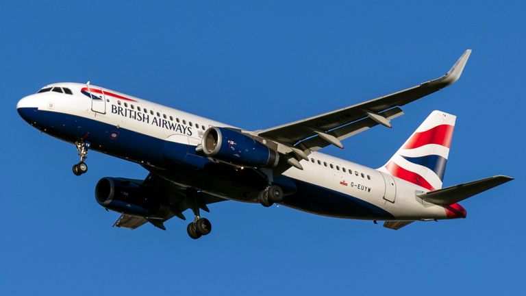 The BA flight was supposed to be heading to Dusseldorf. File pic