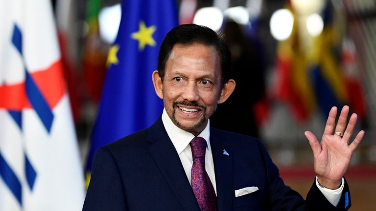 The Sultan of Brunei is in charge of the country, which is under Sharia Law