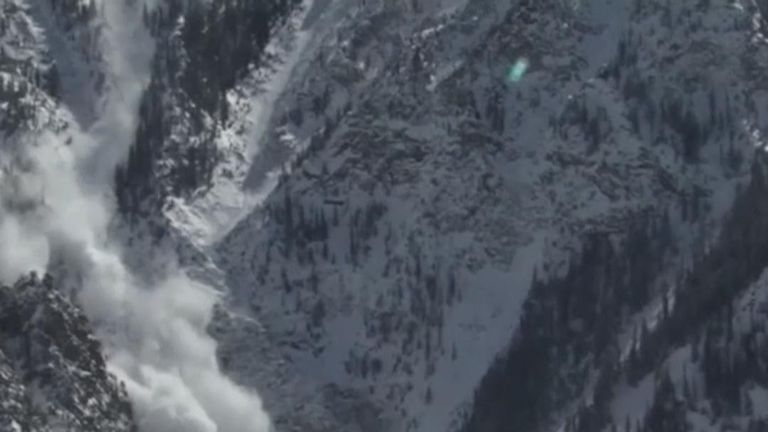 Controlled avalanches are carried out in Colorado
