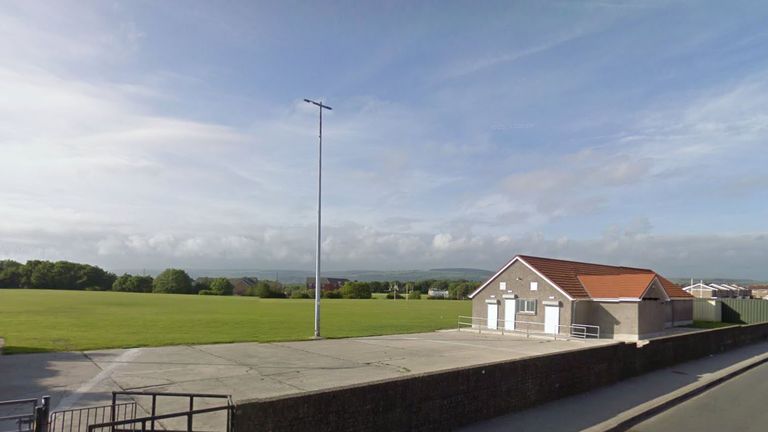 The incident happened at Cornelly United's ground