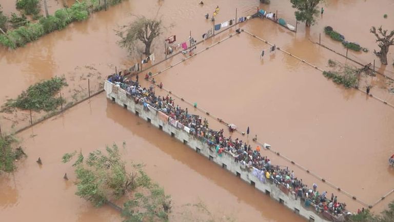 Flooding in Mozambique. Pic: INGC

