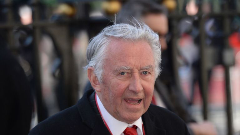 Lord Steel arriving for the annual Commonwealth Day service at Westminster Abbey