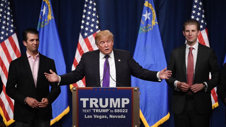 Democrats have requested documents from Donald Trump Jr (left) and Eric Trump (right)