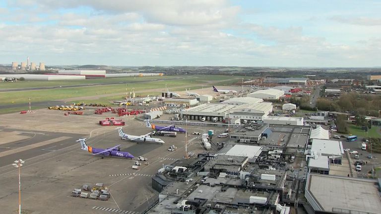 The airport has to keep flights on time to maintain delivery times 