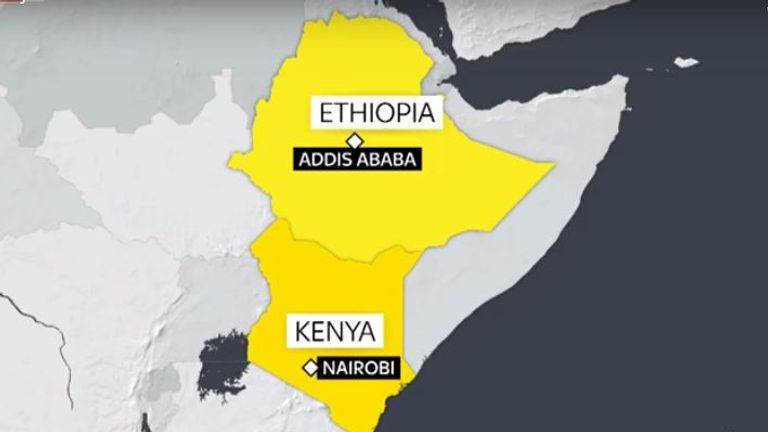 Ethiopian Airlines says it believes 149 passengers and eight crew members were on board a plane that crashed six minutes after taking off from Ethiopia's capital, Addis Ababa, on a flight to Nairobi.