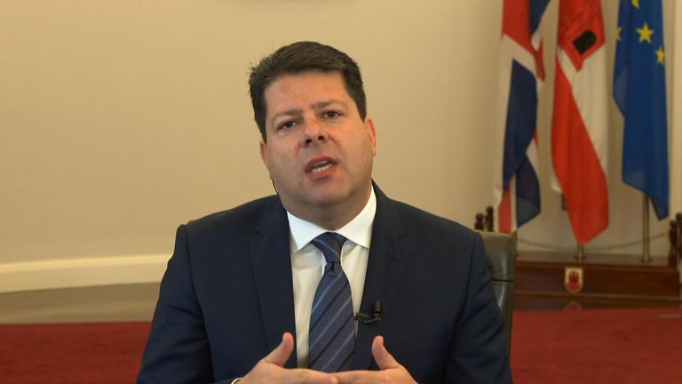 Gibraltar chief minister Fabian Picardo