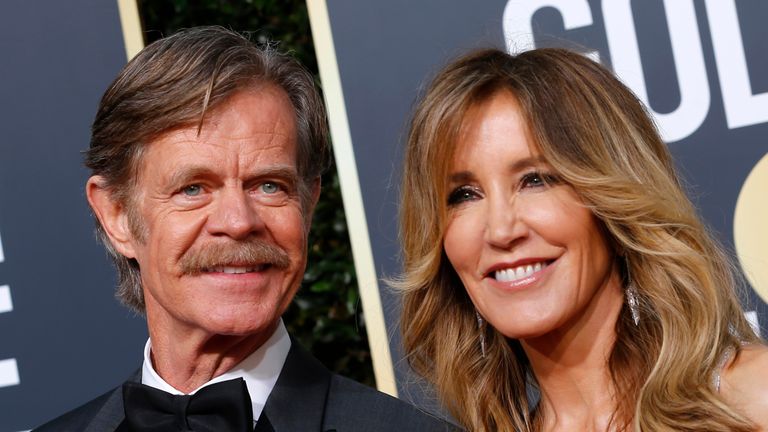 76th Golden Globe Awards - Arrivals - Beverly Hills, California, U.S., January 6, 2019 - William H. Macy and Felicity Huffman