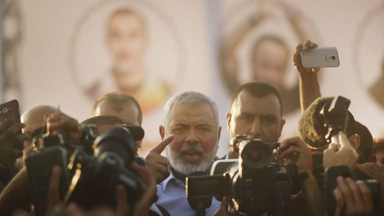 Hamas leader Ismail Haniya
