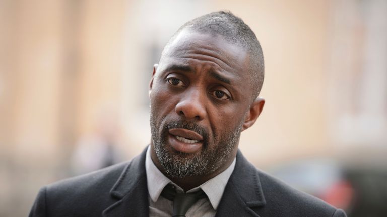 British actor Idris Elba speaks to the media ahead of the "Defeating Ebola: Sierra Leone" conference in central London, on October 2, 2014