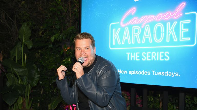 WEST HOLLYWOOD, CA - AUGUST 07: Carpool Karaoke Series Executive Producer James Corden speaks at Apple Music Launch Party Carpool Karaoke: The Series with James Corden on August 7, 2017 in West Hollywood, California. (Photo by Emma McIntyre/Getty Images for Apple) 