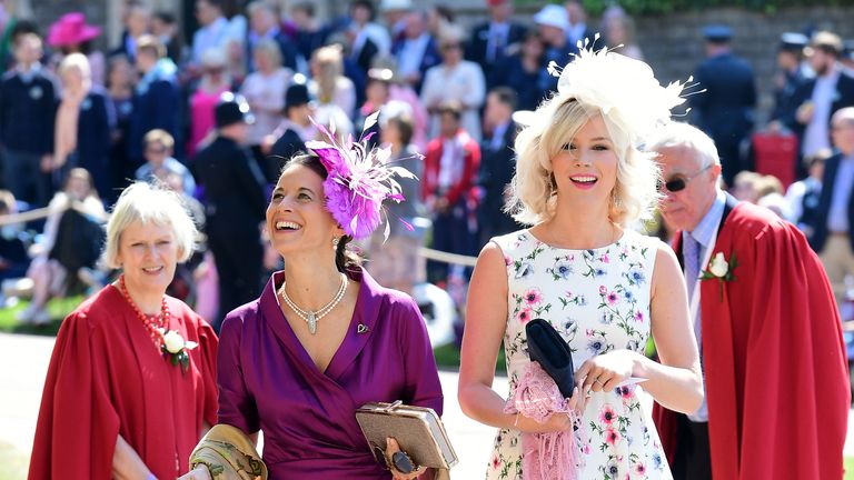 Joss Stone (right) was one of the guests to Harry and Meghan&#39;s wedding