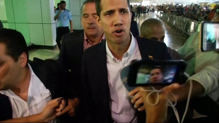 Juan Guaidó deifies travel ban