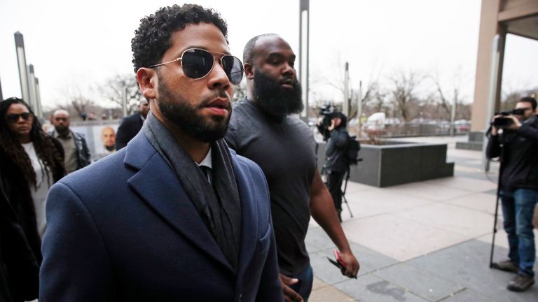 Donald Trump Says Fbi Will Review Outrageous Jussie Smollett Case Us News Sky News 7094