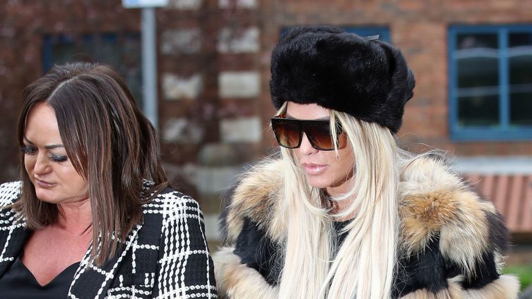 Katie Price denies being abusive outside primary school Katie Price denies being abusive outside primary school