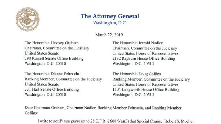 The letter which was sent from the Attorney General