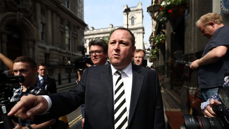 Sports Direct founder Mike Ashley 