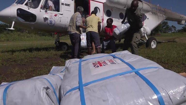 Much of the aid has come from Britain