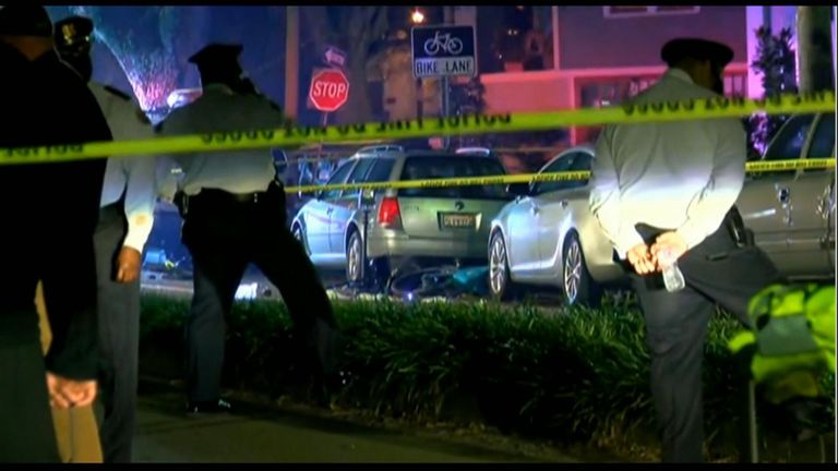 Two people are dead after a car crashed into people in New Orleans. Pic: ABC