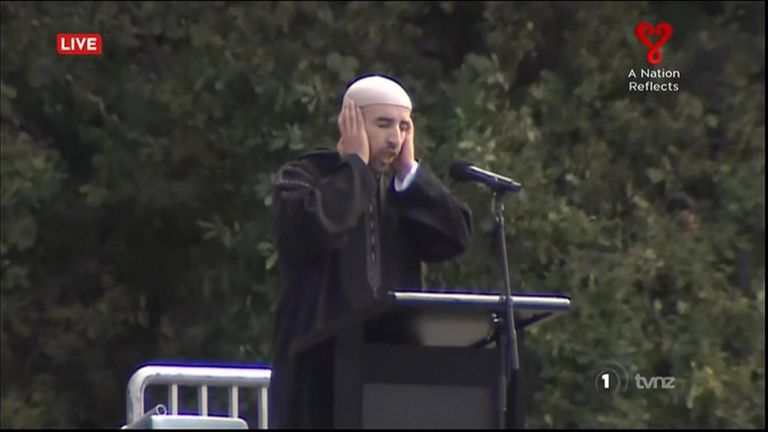 The call to prayer in Hagley Park