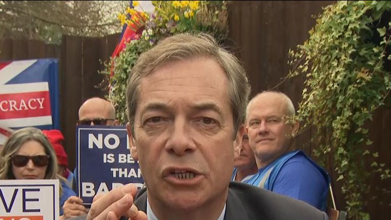 Nigel Farage fumes over Brexit 'betrayal'