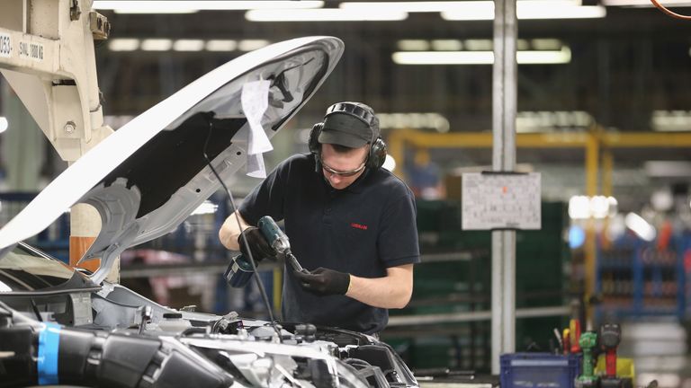 The Nissan Qashqai is made on an assembly line in Sunderland