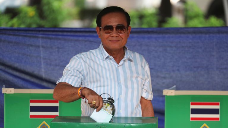 Pro-military party's surprise lead in Thai election, partial results ...