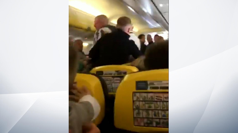 Ryanair flight. Pic: Ben Wardrop