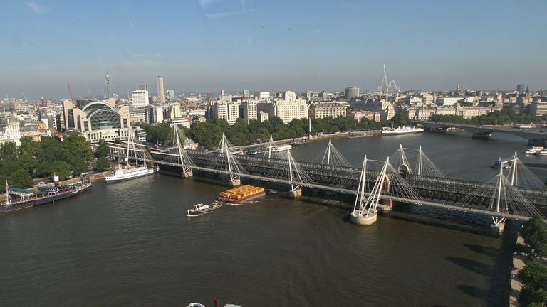 The River Thames in London 