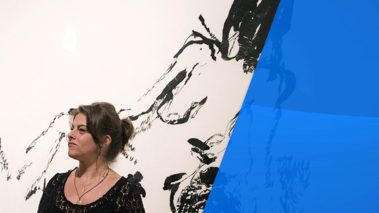 Tracey Emin draws herself nude