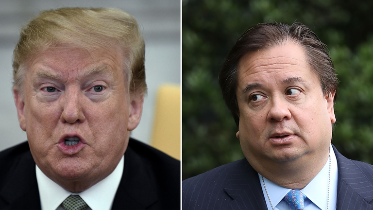 Mr Trump has called George Conway the &#39;husband from hell&#39;