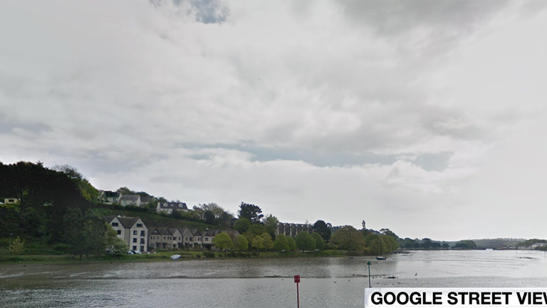 The river in Truro where Pearl was found. Pic: Google Street View.
