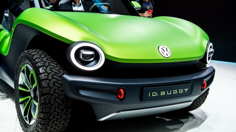 VW showed of its all-electric ID Buggy concept at this month&#39;s Geneva car show