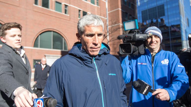 William &#39;Rick&#39; Singer leaves Boston Federal Court after being charged over the college admissions scam