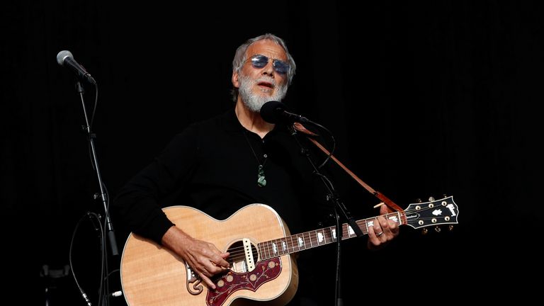 Yusuf Islam, also known as Cat Stevens, performed at the service