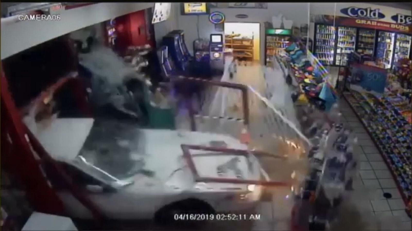 Raiders ram into shop to get ATM | US News | Sky News