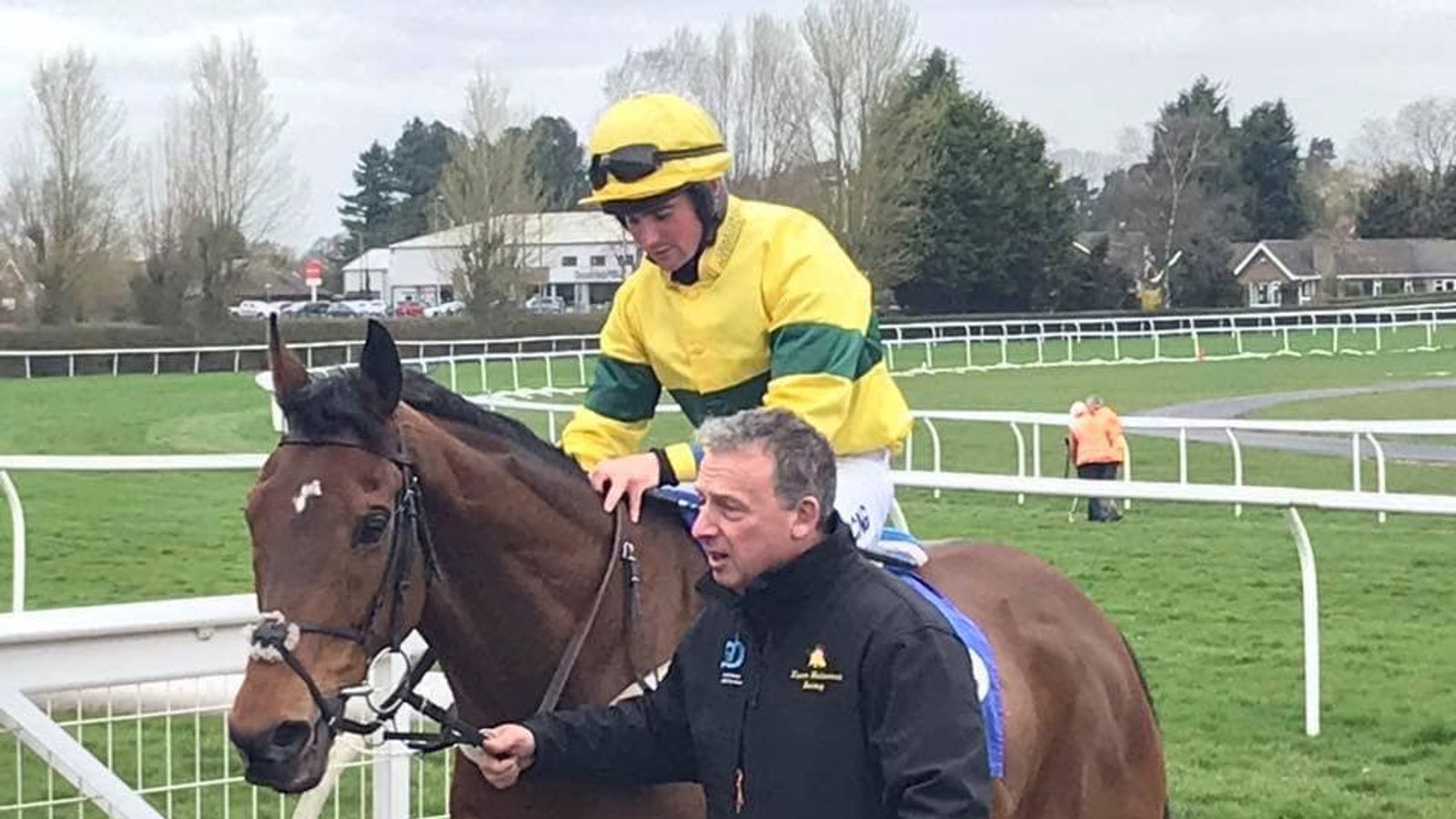 'He died in her arms' Trainer cradles dying race horse after headon