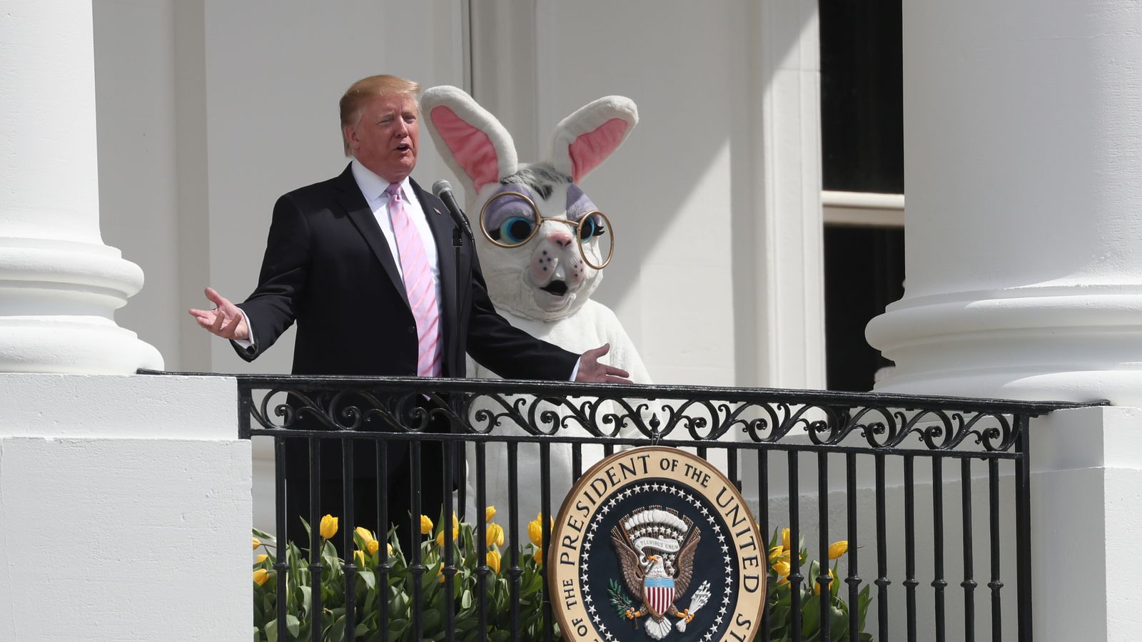 Trump and the rabbit Easter at White House US News Sky News