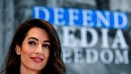 Amal Clooney says she welcomes the UK government&#39;s focus on media freedom