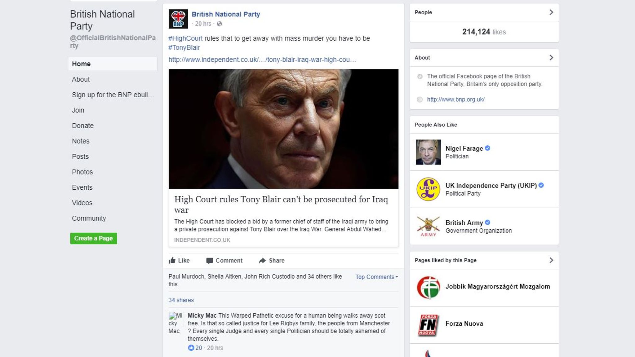 BNP and EDL among far-right groups banned by Facebook | Science ...