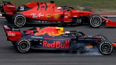 Vettel holds off Verstappen