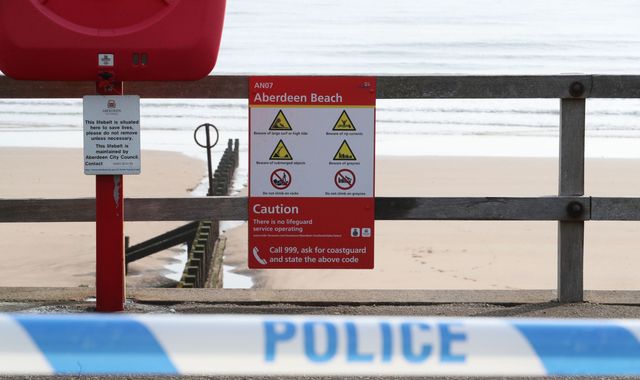 Two women die after being pulled from sea off Aberdeen beach Two women die after being pulled from sea off Aberdeen beach