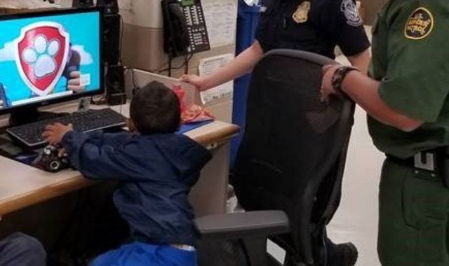 Three-year-old migrant boy found alone and in tears near US border