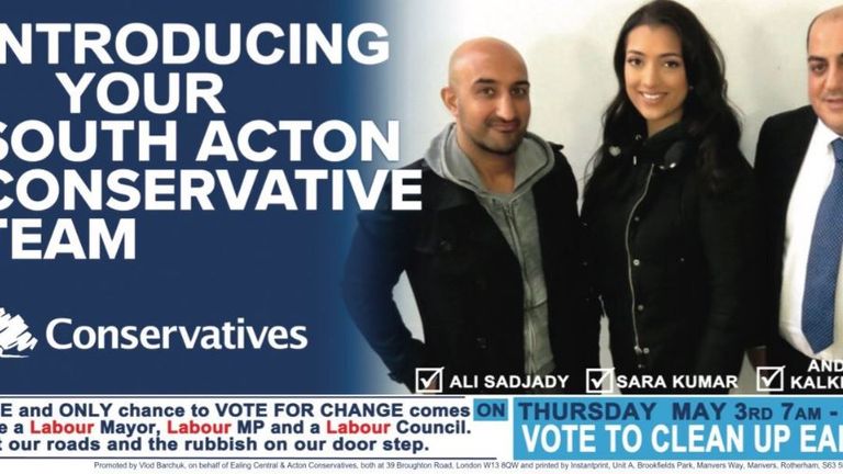 Ali Sadjady previously stood to be a Conservative councillor. Pic: Cllr Joy Morrissey/Twitter