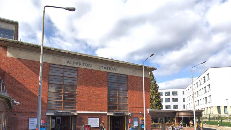 A man has died after a fight outside Alperton Tube station in north west London. Pic: Google Street View