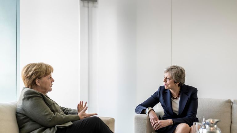 Angela Merkel and Theresa May met in Berlin to discuss Brexit