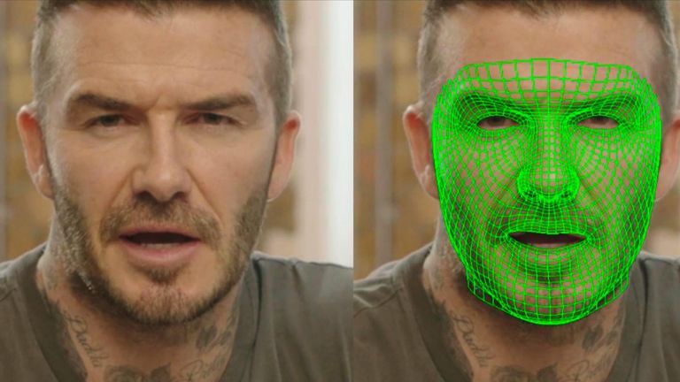 AI is used to make it appear as though David Beckham is speaking nine languages. Pic: Malaria Must Die