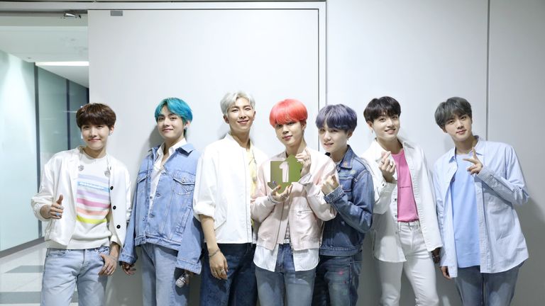 K Pop Stars Bts Become First Korean Group To Have Number One