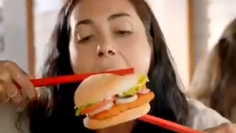 Burger King Removes Racist Chopsticks Advert World News Sky News