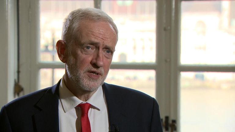 Labour leader Jeremy Corbyn has said the government has still not shifted its red lines on Brexit, as talks continue.